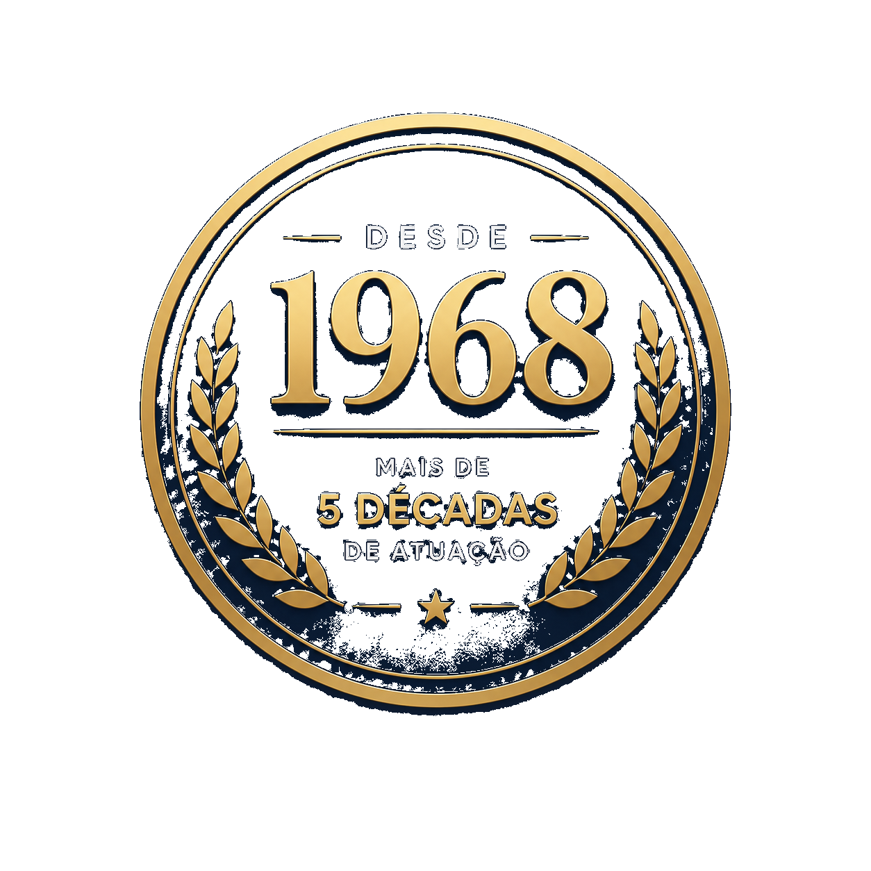 Desde 1968 - mais de 5 décadas de atuação